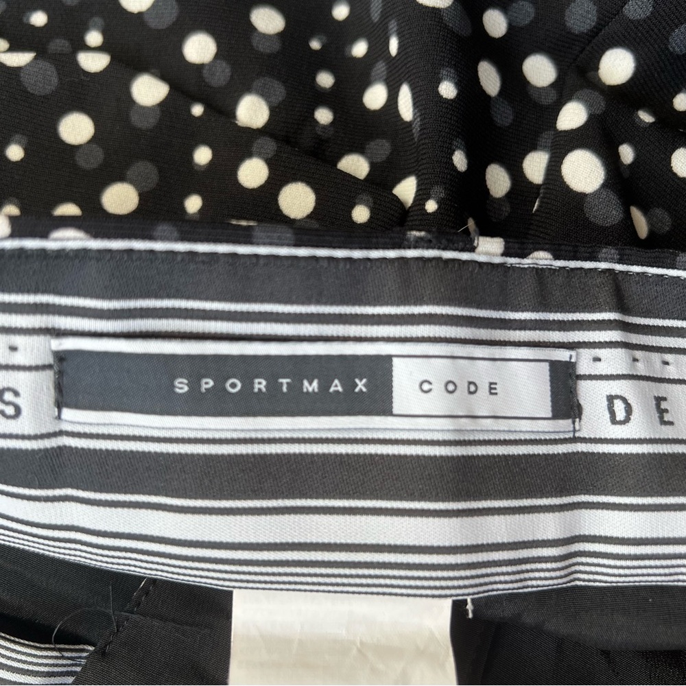 Sportmax code Black & White Polka Dot Trousers pants NEW workwear office - Picture 6 of 7